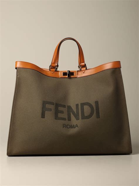 passeggino fendi|Fendi canvas bag.